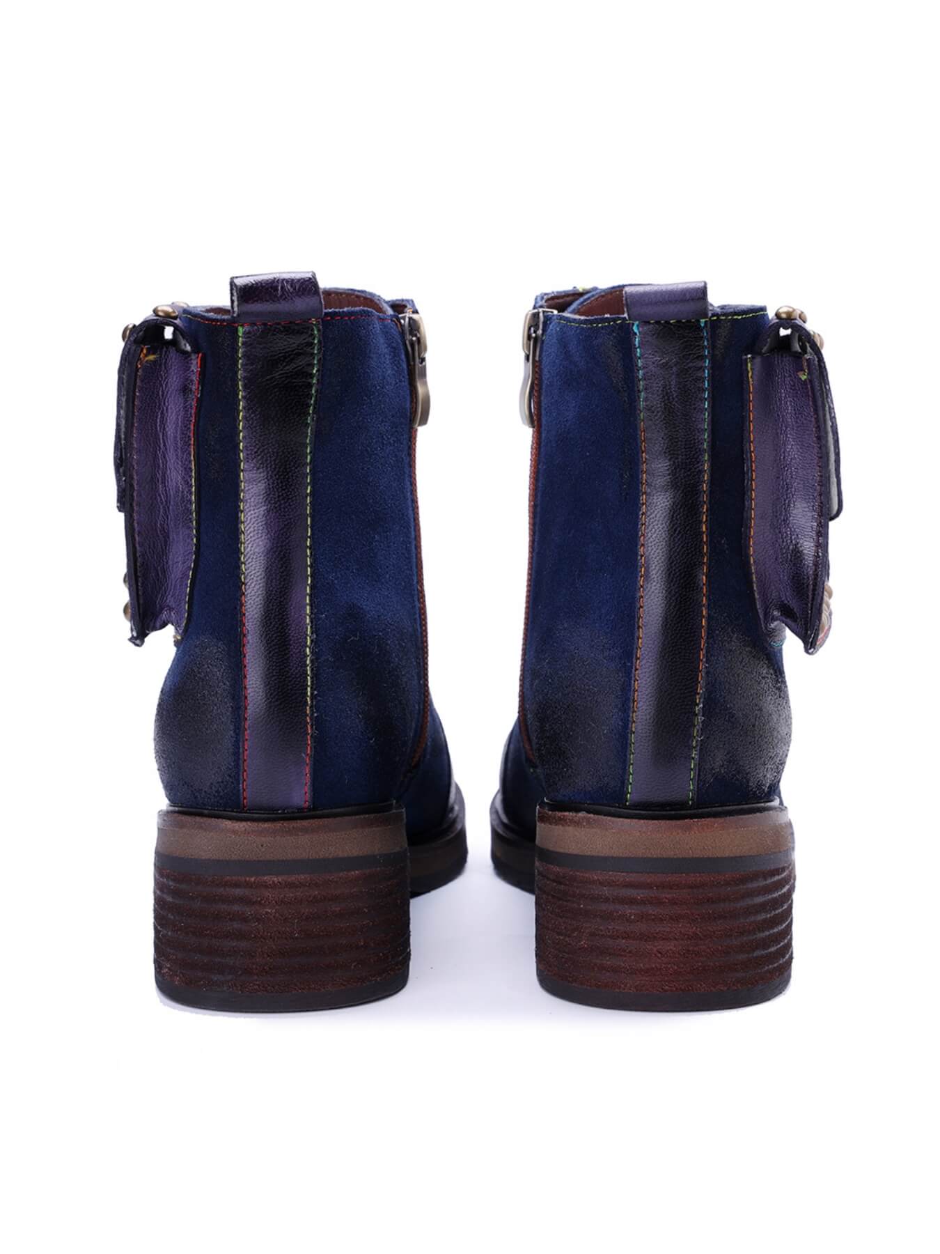 Soffia | Cecilie Suede Leather Combat Boots - Image 6