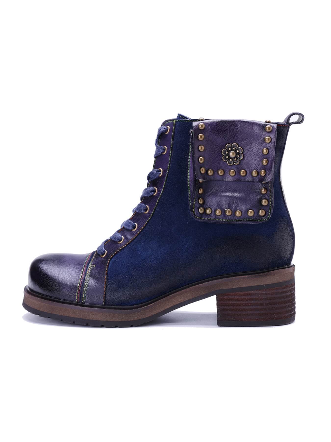 Soffia | Cecilie Suede Leather Combat Boots - Image 8