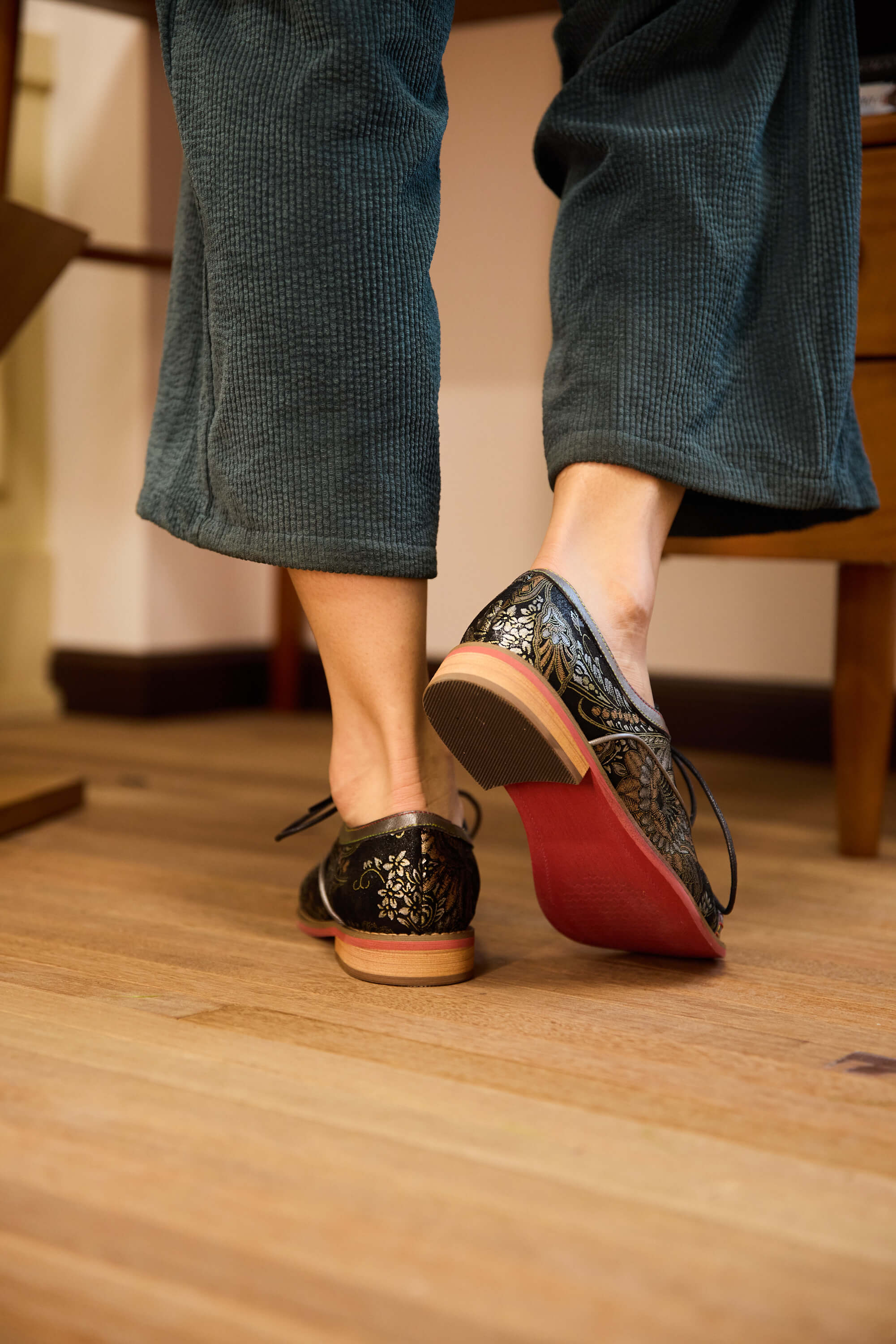 Soffia | Chantelle Floral Leather Oxford - Image 5