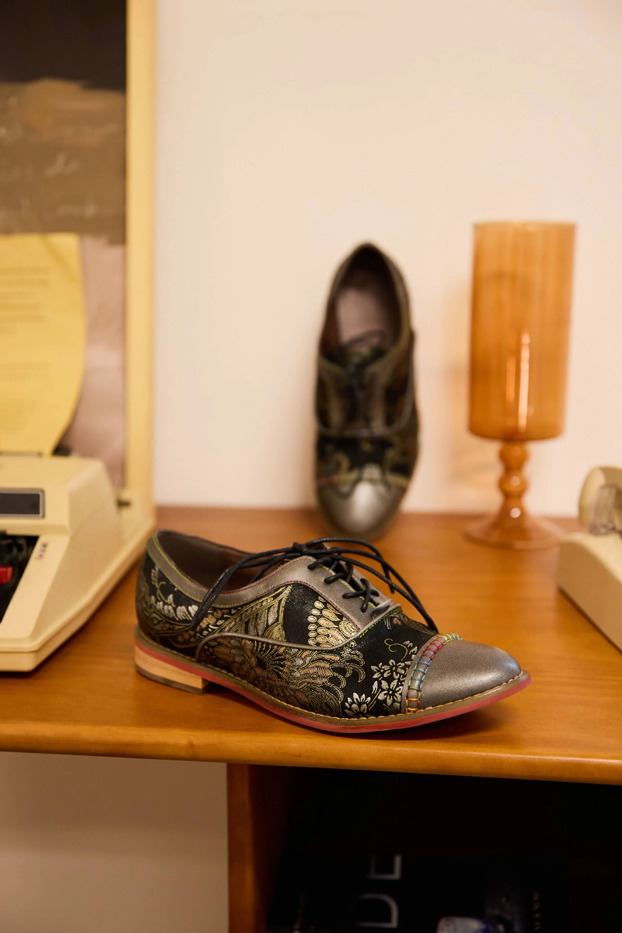 Soffia | Chantelle Floral Leather Oxford - Image 8