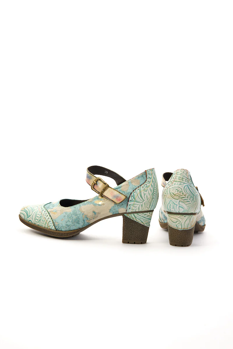 Soffia | Coastal Blue Leather Pump - Image 10