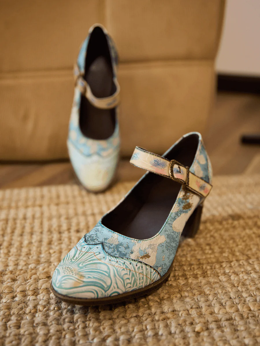 Soffia | Coastal Blue Leather Pump - Image 6