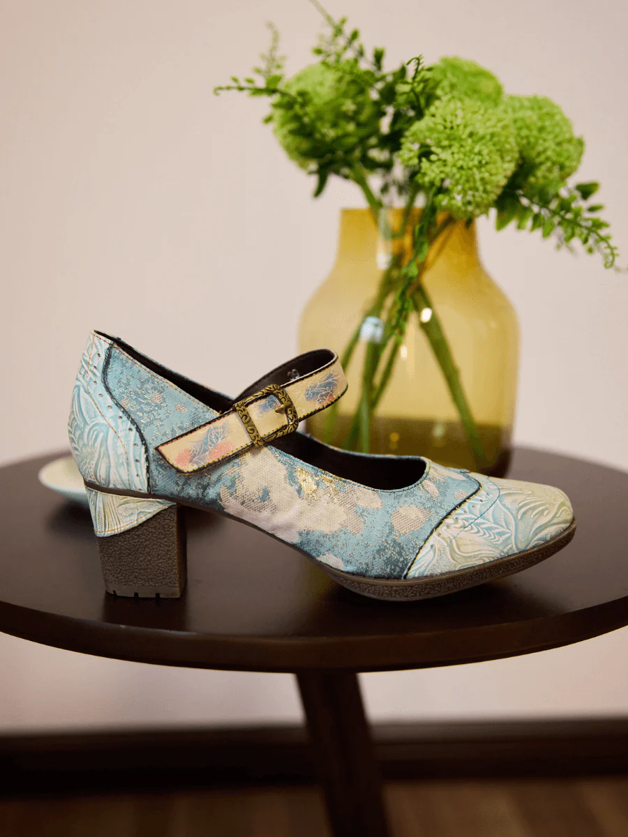 Soffia | Coastal Blue Leather Pump - Image 7