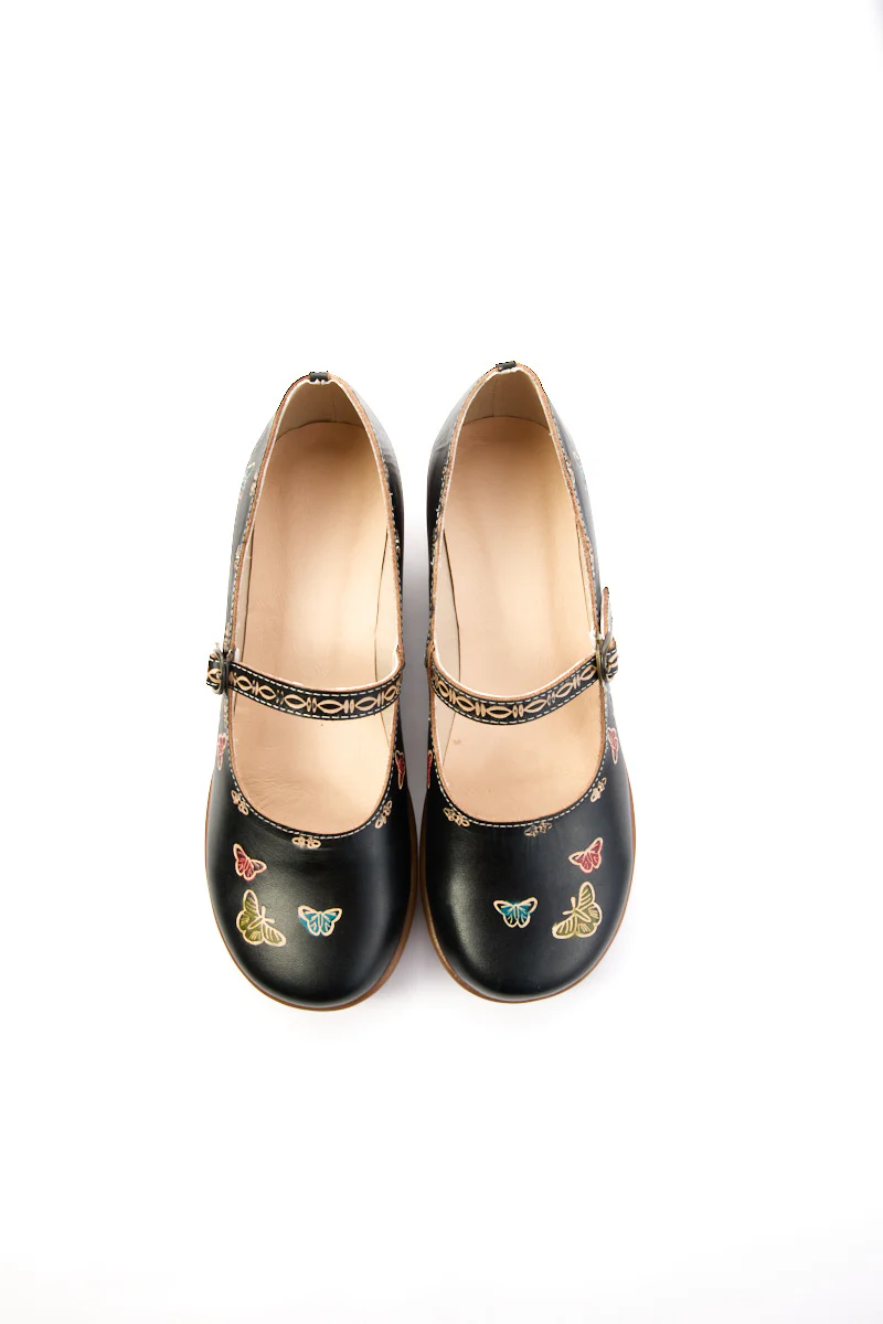 Soffia | Coastal Butterfly Leather Mary Jane - Image 9