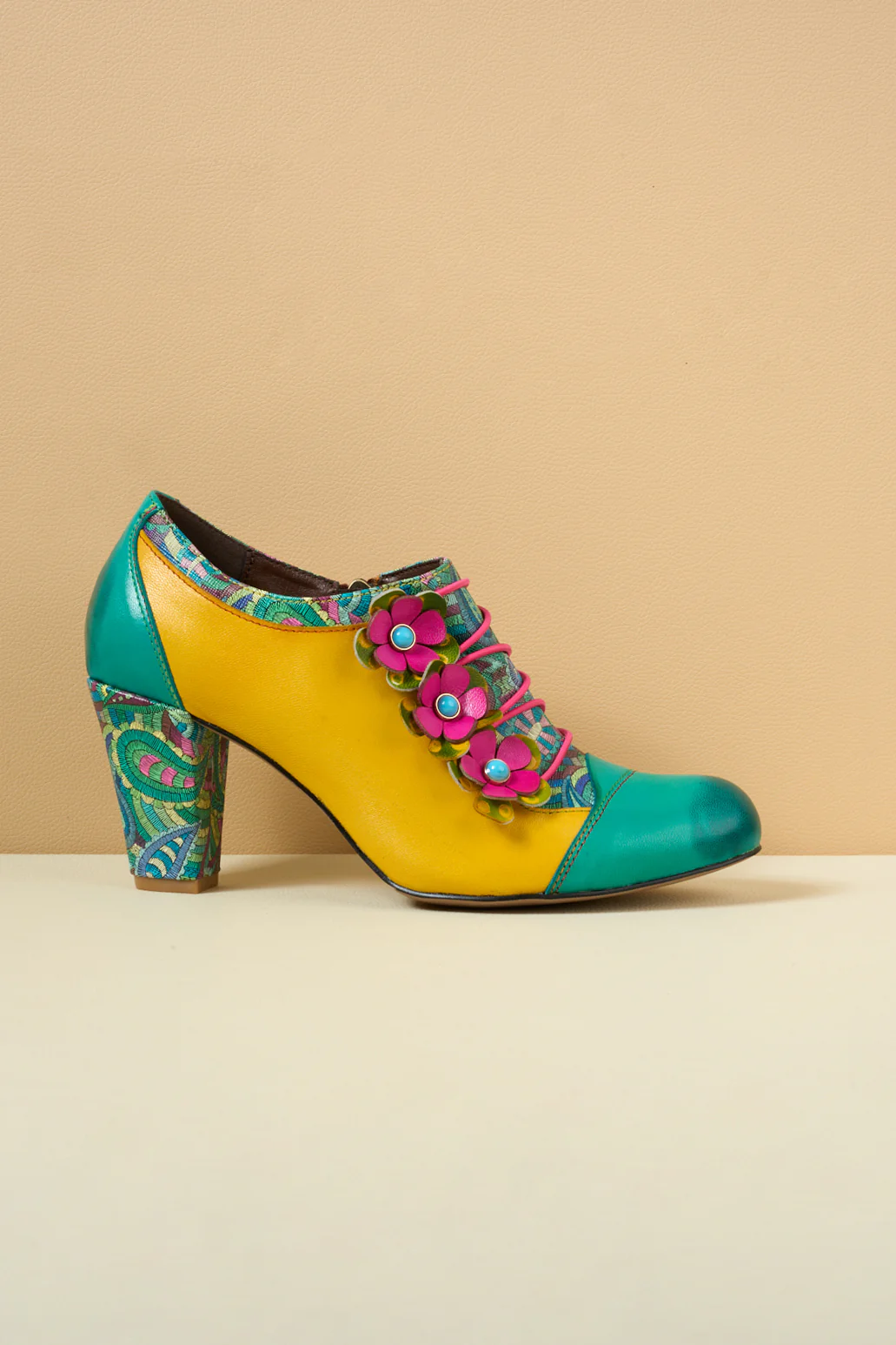Soffia | Douce Marguerite Leather Pump Brogues - Image 10