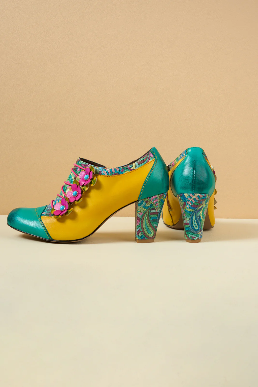 Soffia | Douce Marguerite Leather Pump Brogues - Image 11