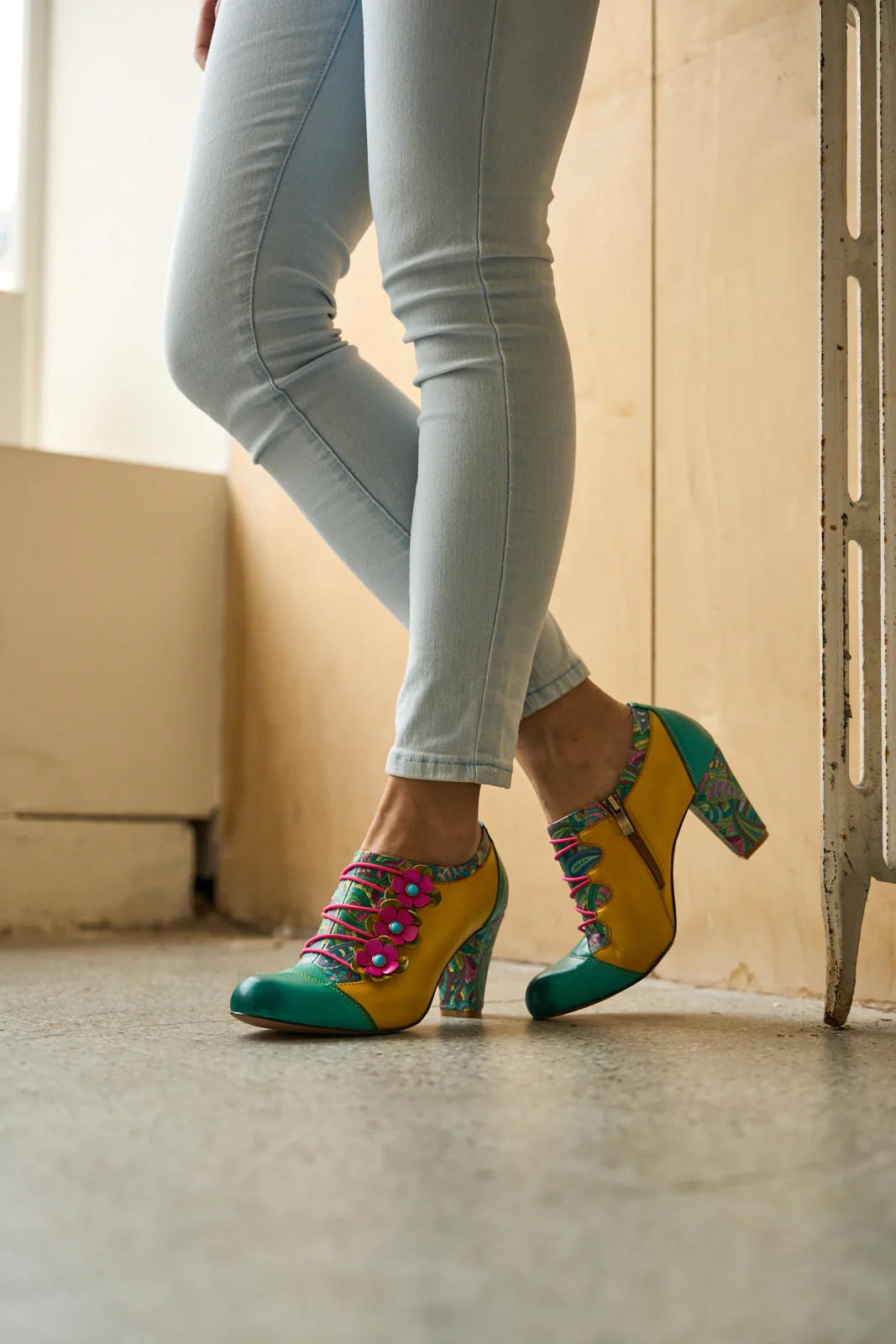 Soffia | Douce Marguerite Leather Pump Brogues - Image 7