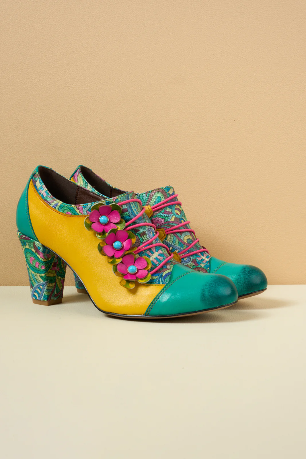 Soffia | Douce Marguerite Leather Pump Brogues - Image 8
