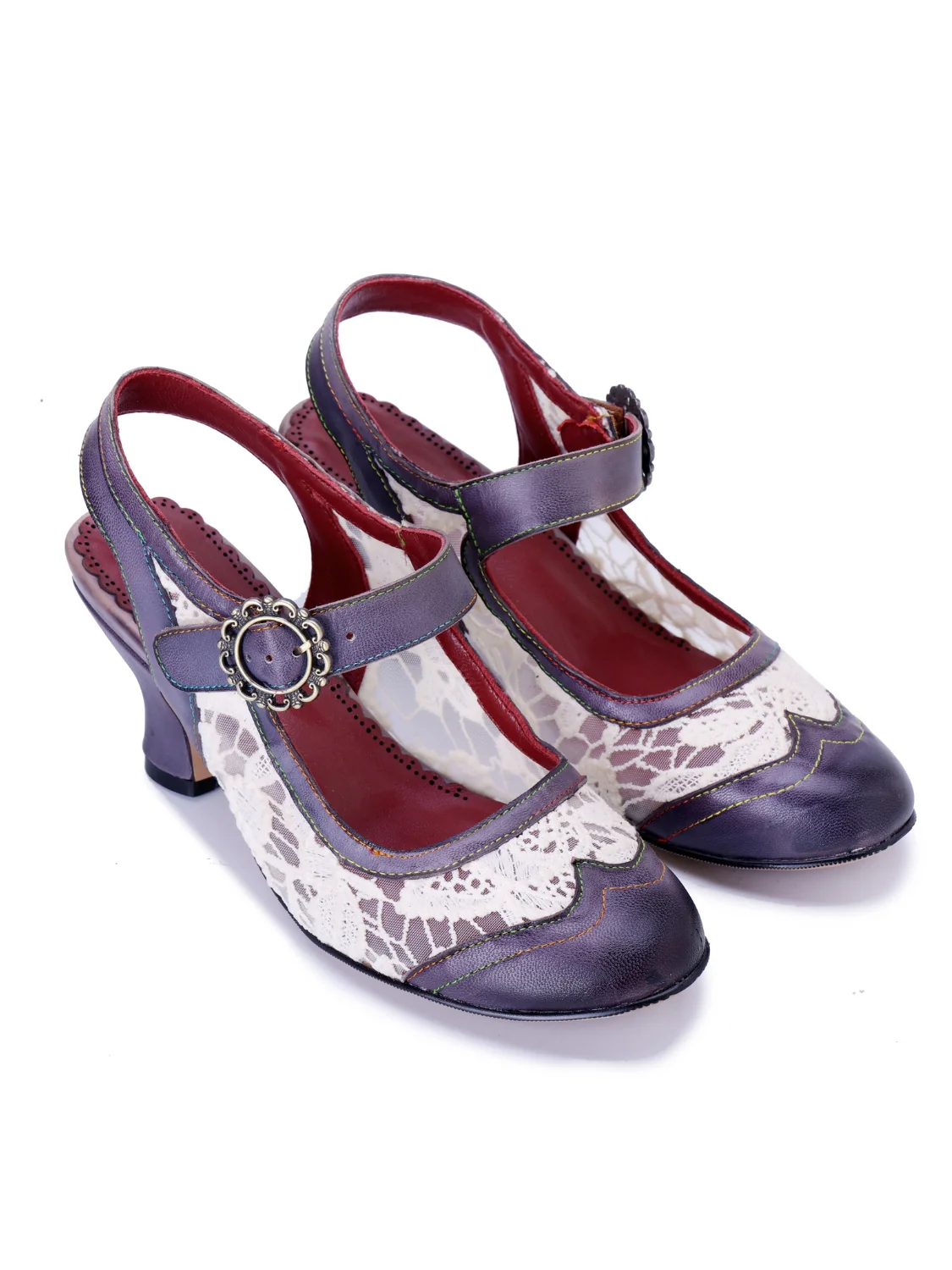Soffia | Dylin Leather Oxford - navy - Image 2