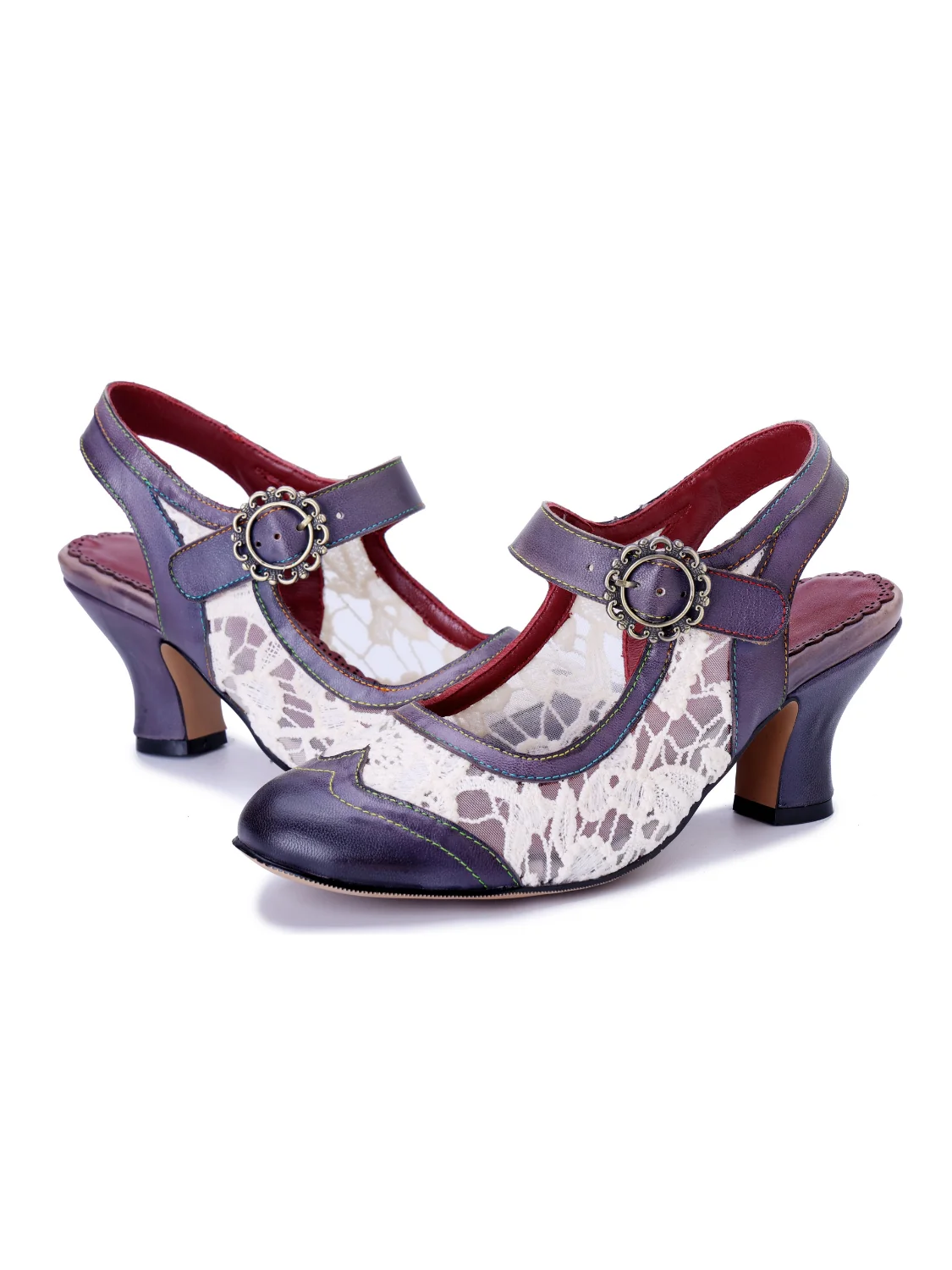 Soffia | Dylin Leather Oxford - navy - Image 3