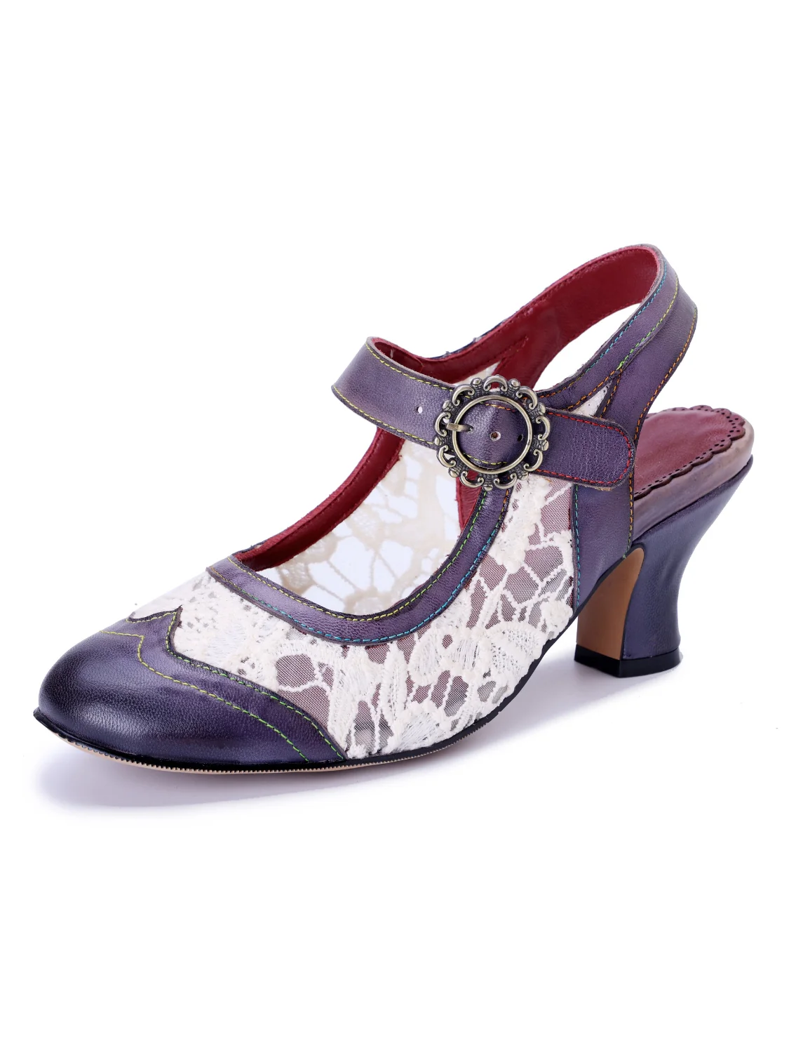 Soffia | Dylin Leather Oxford - navy - Image 7