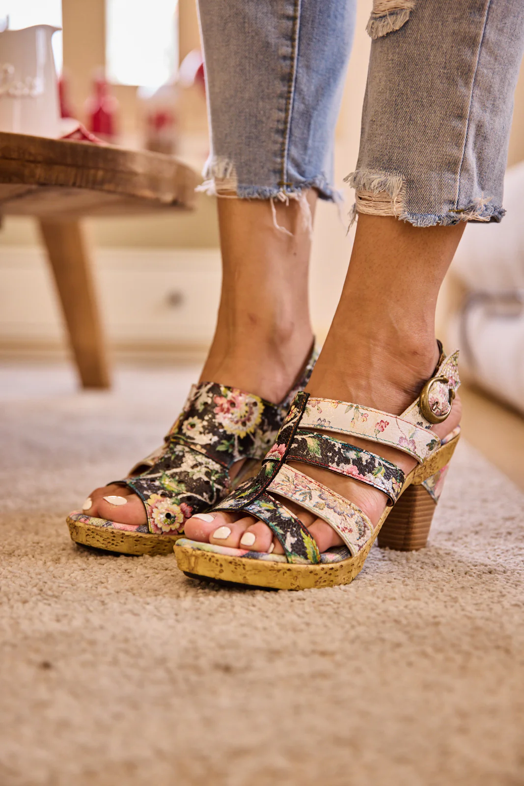 Soffia | Give Flowers Romance Leather Slingback - Image 3
