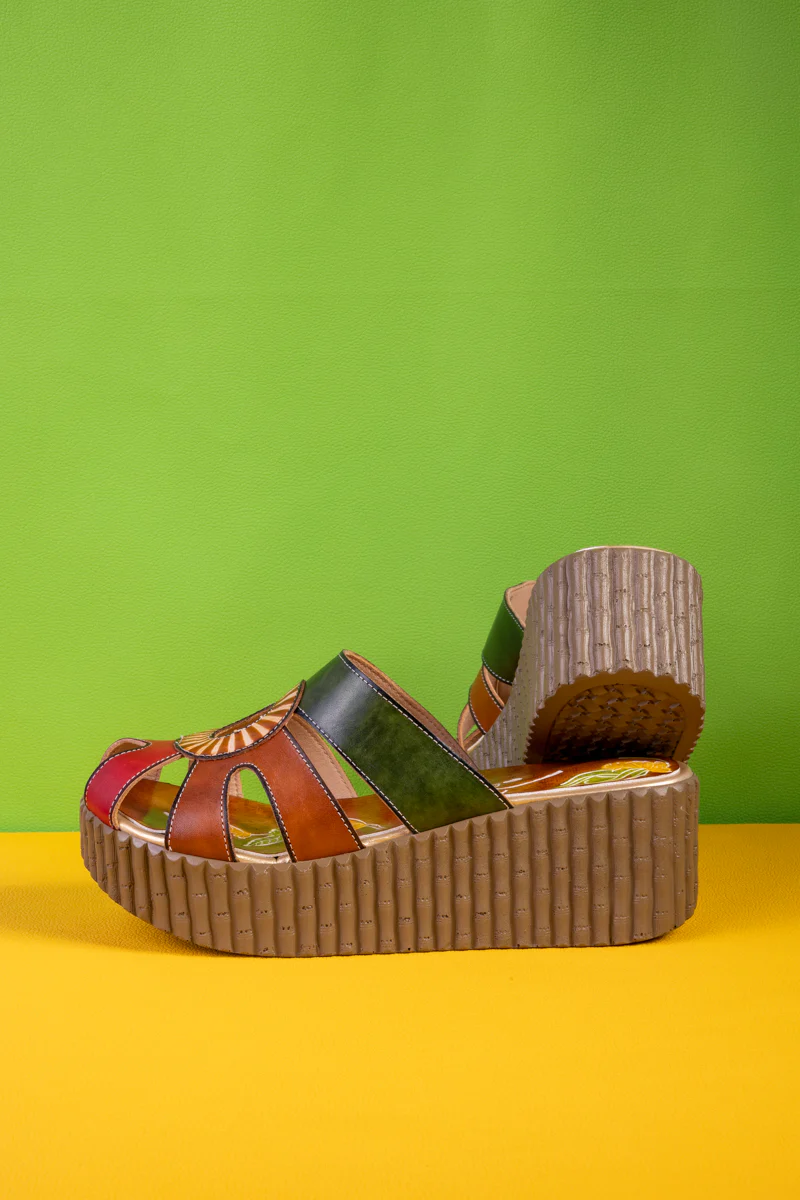 Soffia | Helcionella Cut-Out Leather Clog - Image 5