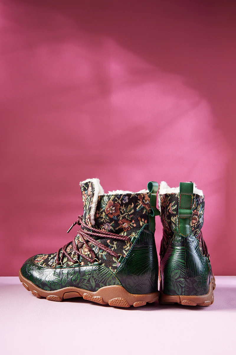 Soffia | Holiday Errands Leather Combat Boots - Image 10
