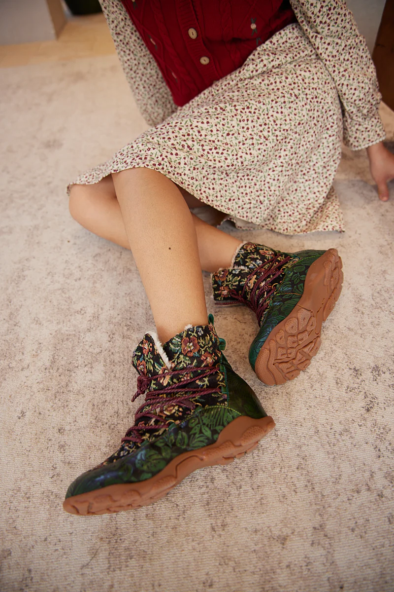 Soffia | Holiday Errands Leather Combat Boots - Image 5