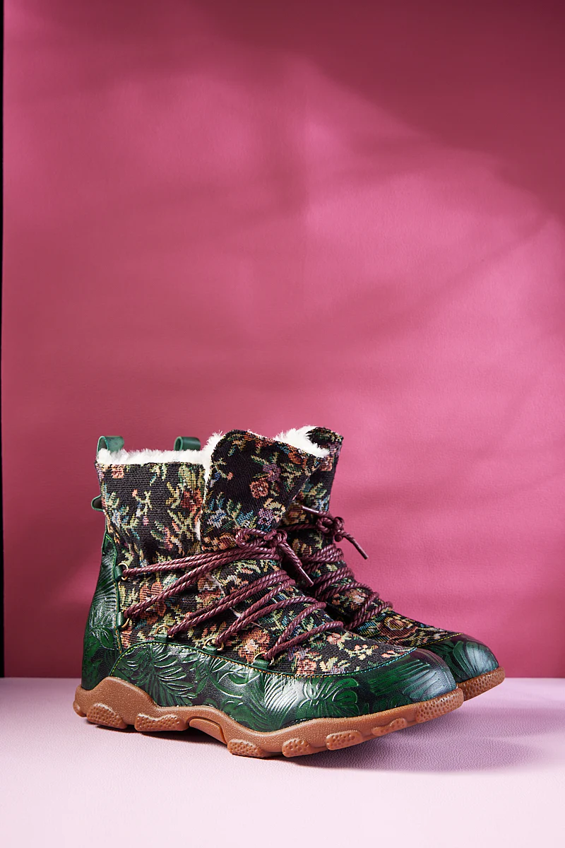 Soffia | Holiday Errands Leather Combat Boots - Image 7