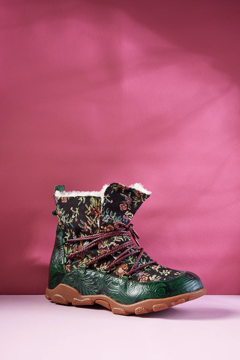 Soffia | Holiday Errands Leather Combat Boots - Image 8