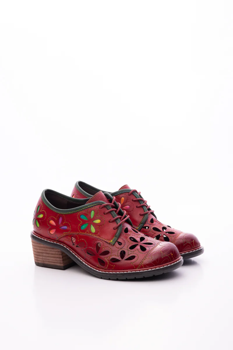 SOFFIA | IT JUST DAISY PERFORATED LEATHER OXFORD - Image 12