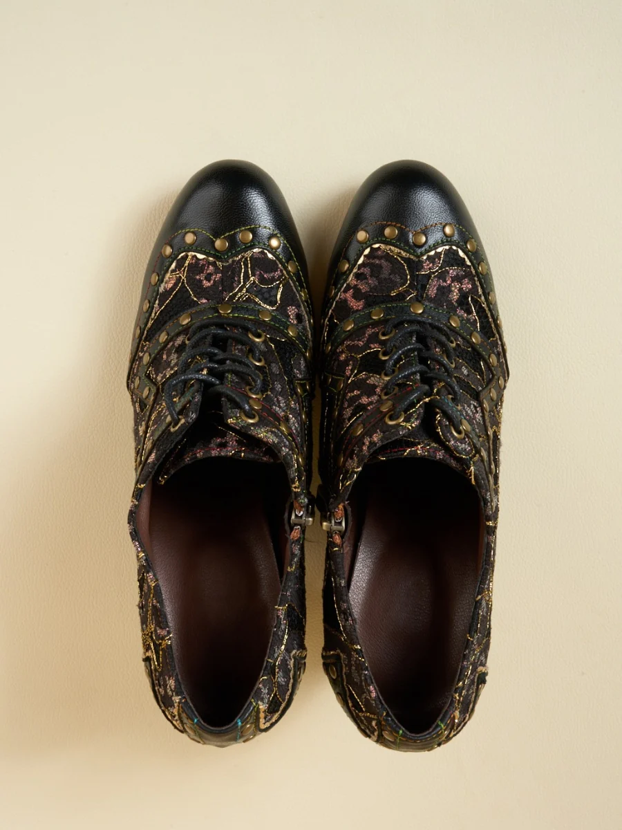 Soffia | Jingle My Way Stud Embellished Jacquard Oxford - Image 5