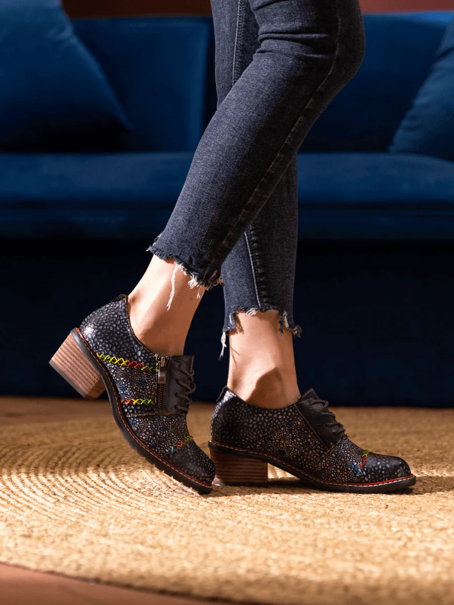 SOFFIA | JOCELYNN GALAXY LEATHER OXFORD - Image 3
