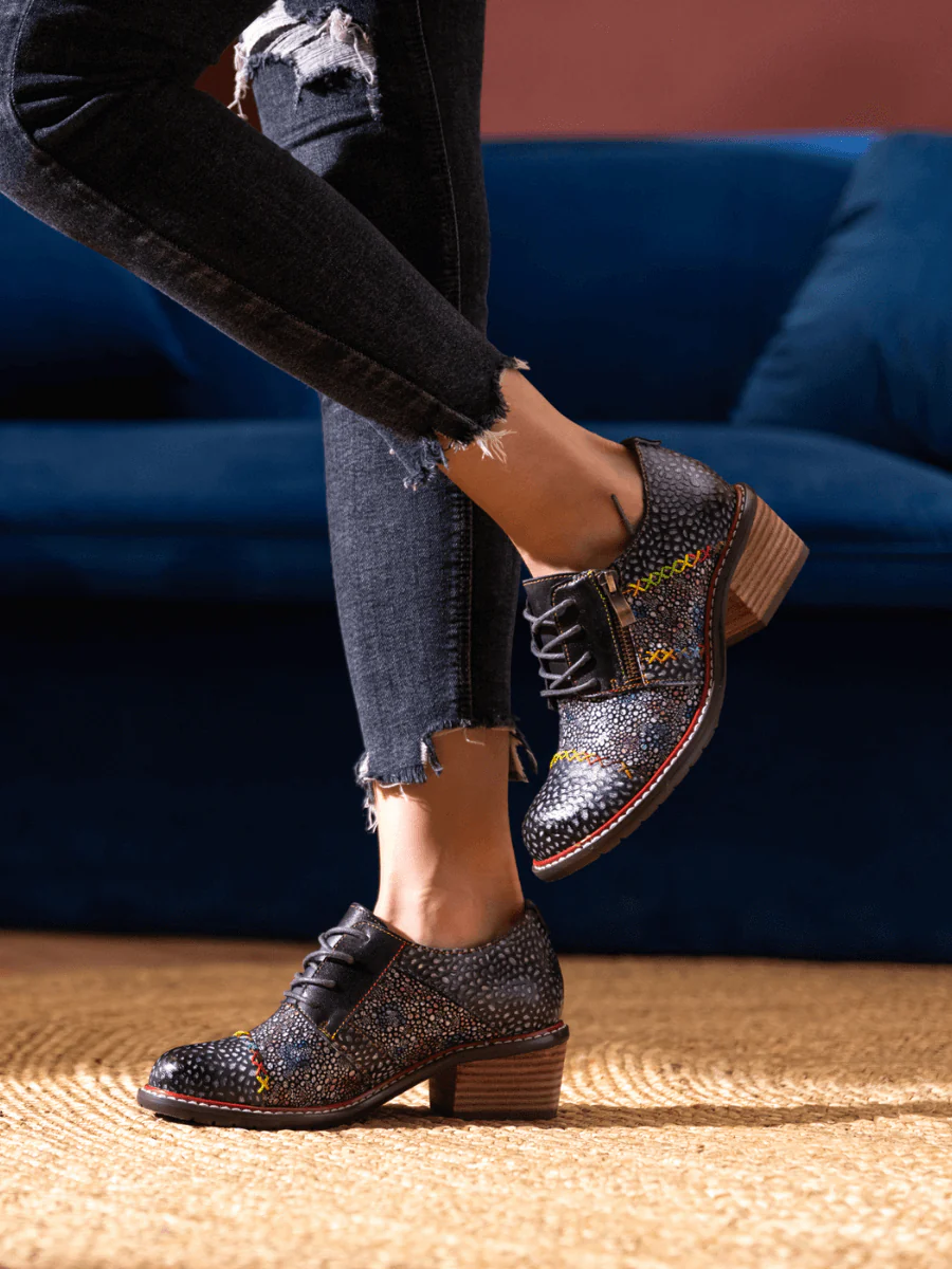 SOFFIA | JOCELYNN GALAXY LEATHER OXFORD - Image 4