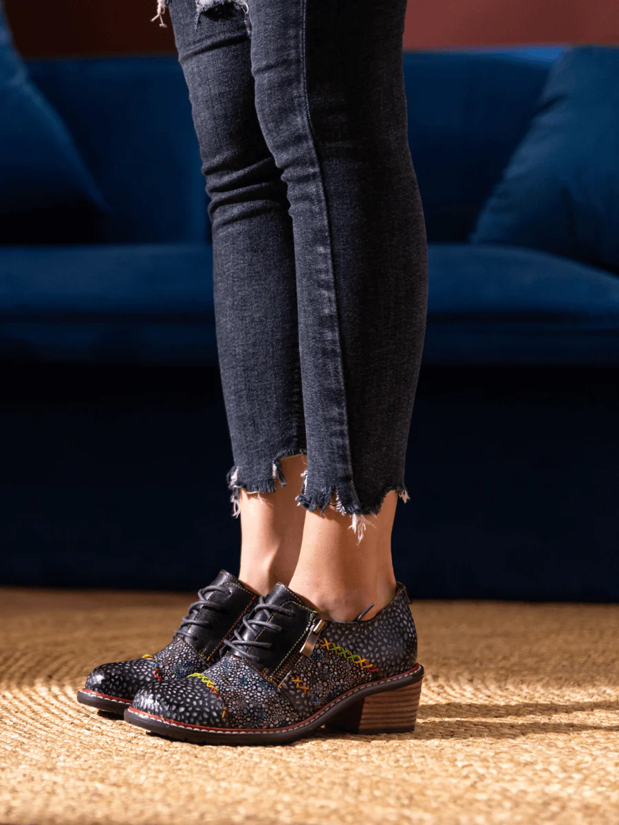 SOFFIA | JOCELYNN GALAXY LEATHER OXFORD - Image 5