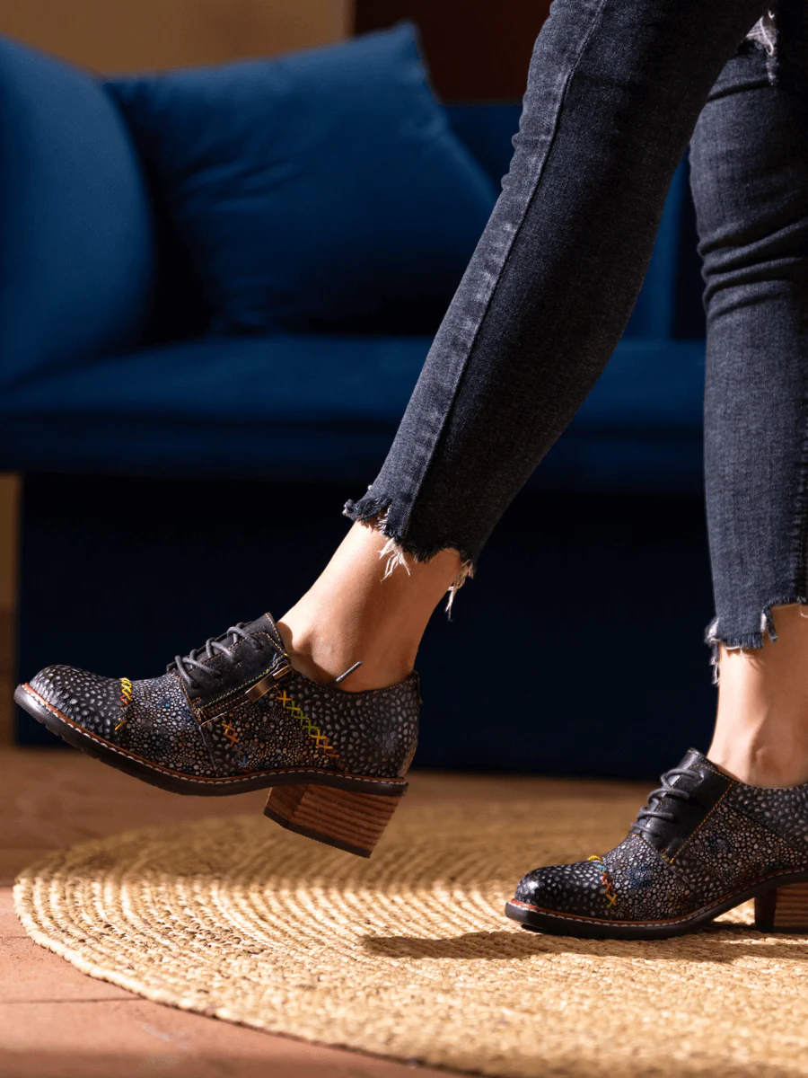 SOFFIA | JOCELYNN GALAXY LEATHER OXFORD - Image 6