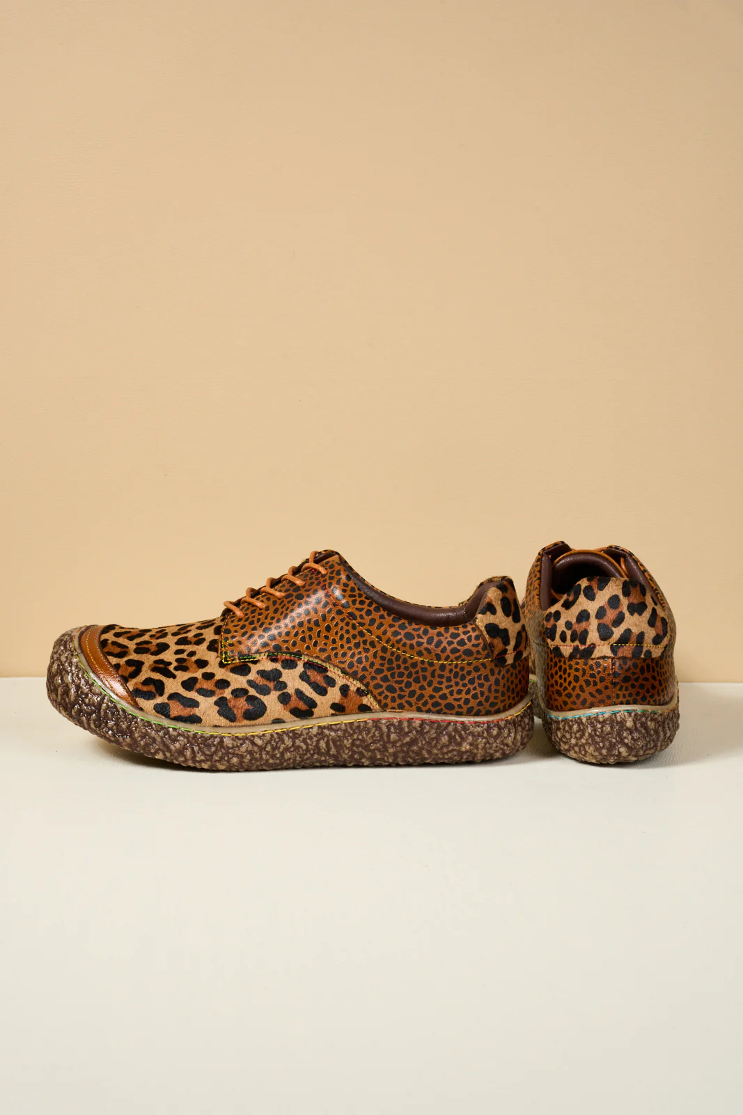 Soffia | Justeena Animal Pattern Leather Outdoor Sneaker - Image 12