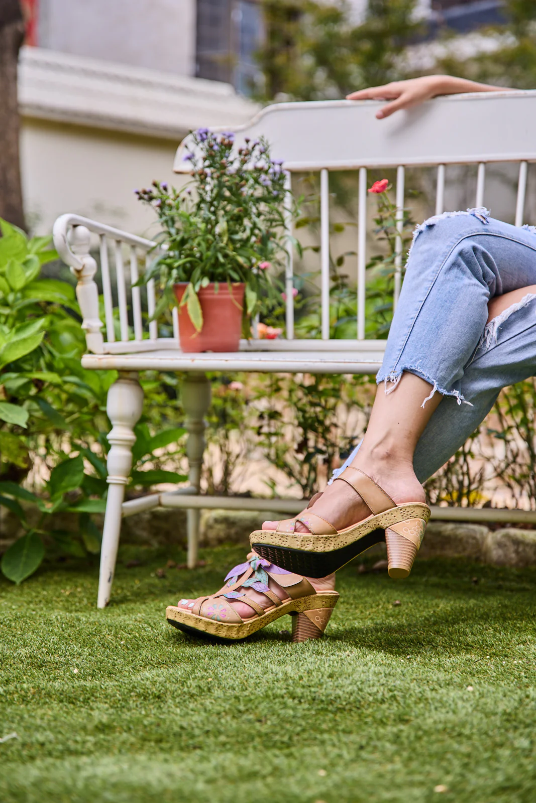 Soffia | Kalista Romance Floral Heel Sandals - Image 10