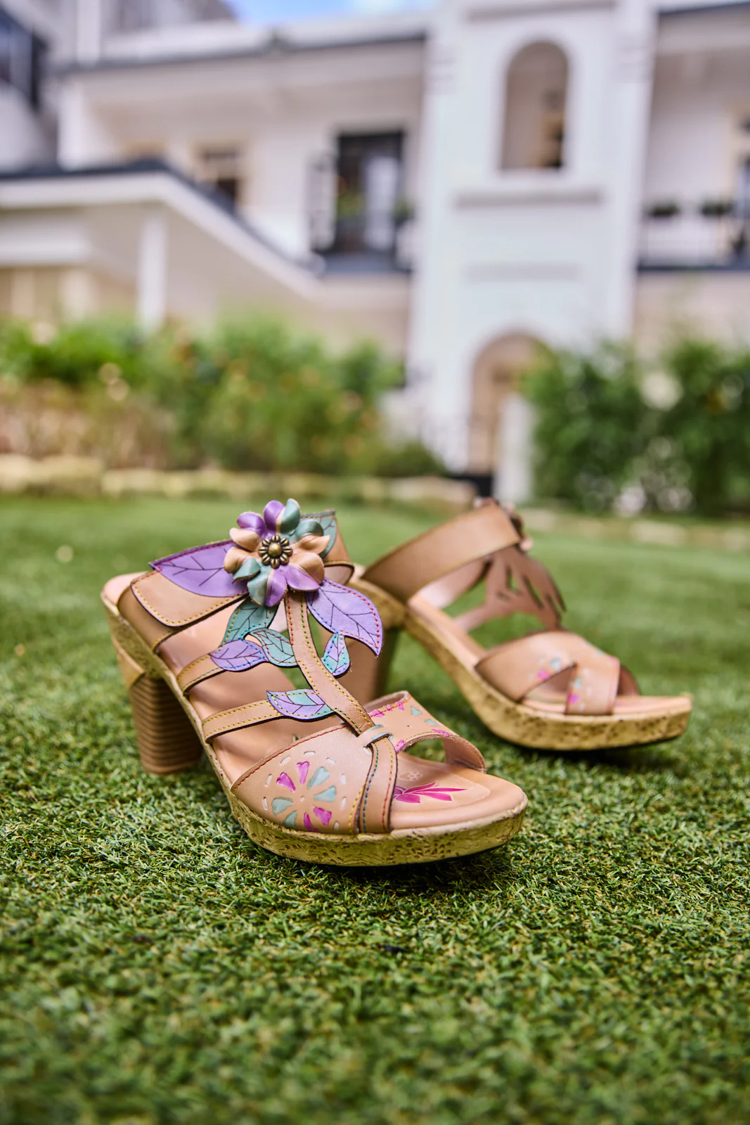 Soffia | Kalista Romance Floral Heel Sandals - Image 11