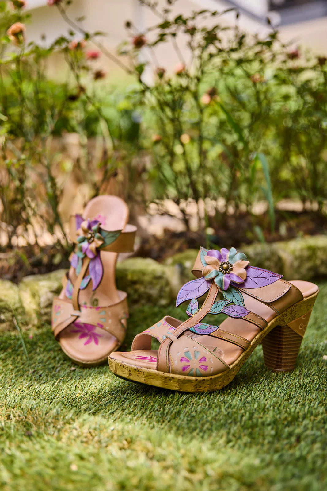 Soffia | Kalista Romance Floral Heel Sandals - Image 12