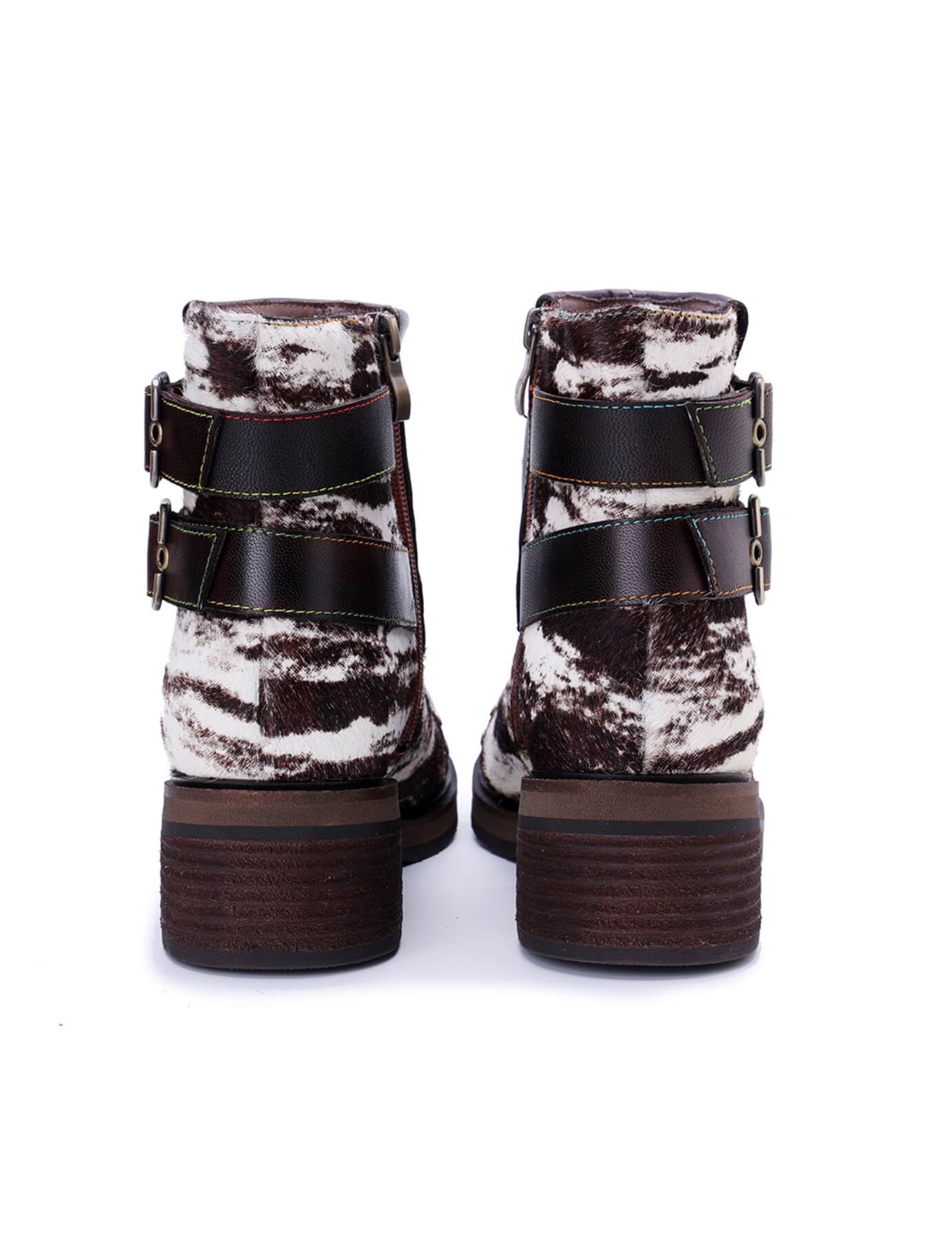 Soffia | Lost In The Wild Leather Combat Boots - Image 6