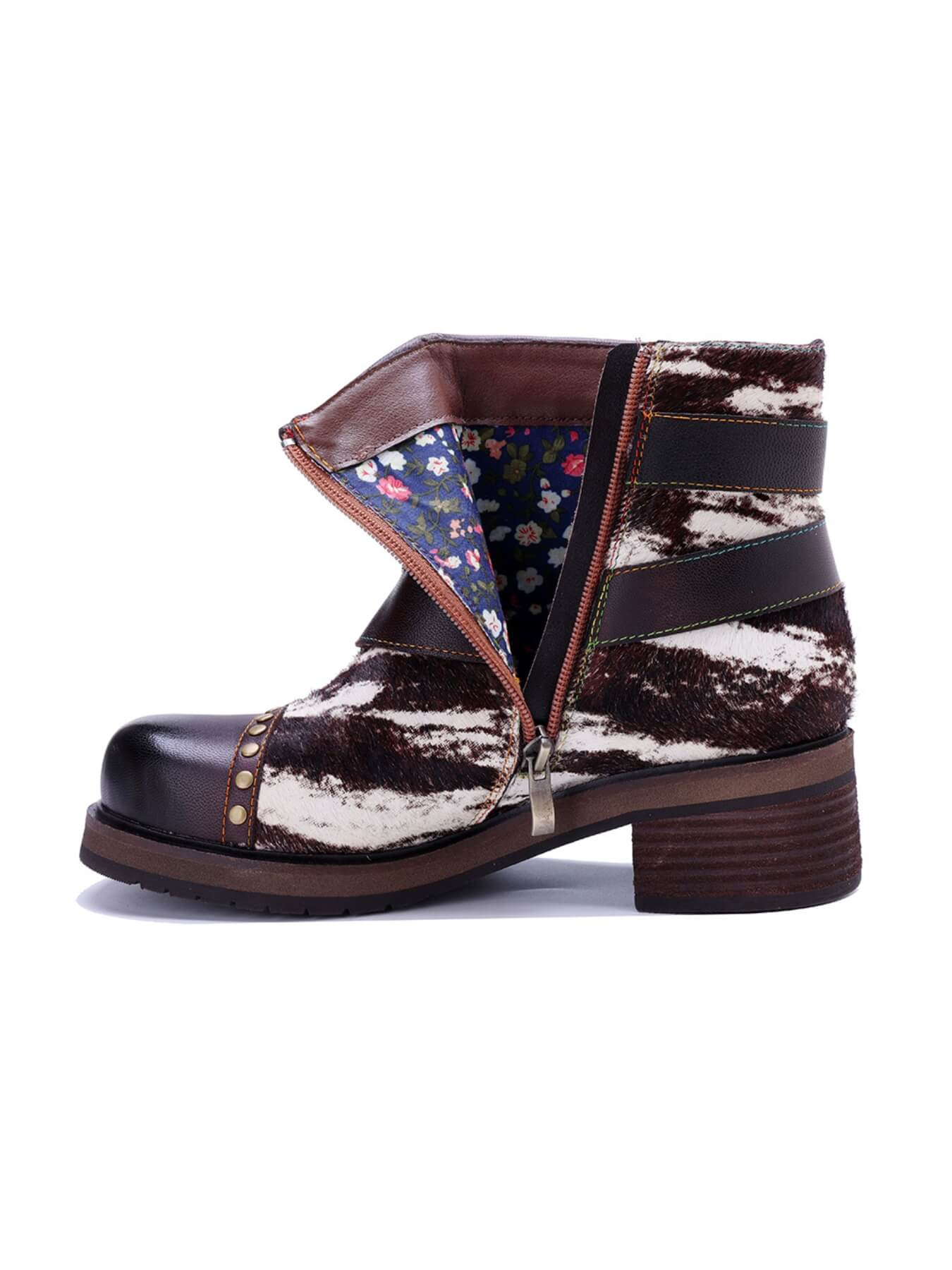 Soffia | Lost In The Wild Leather Combat Boots - Image 8