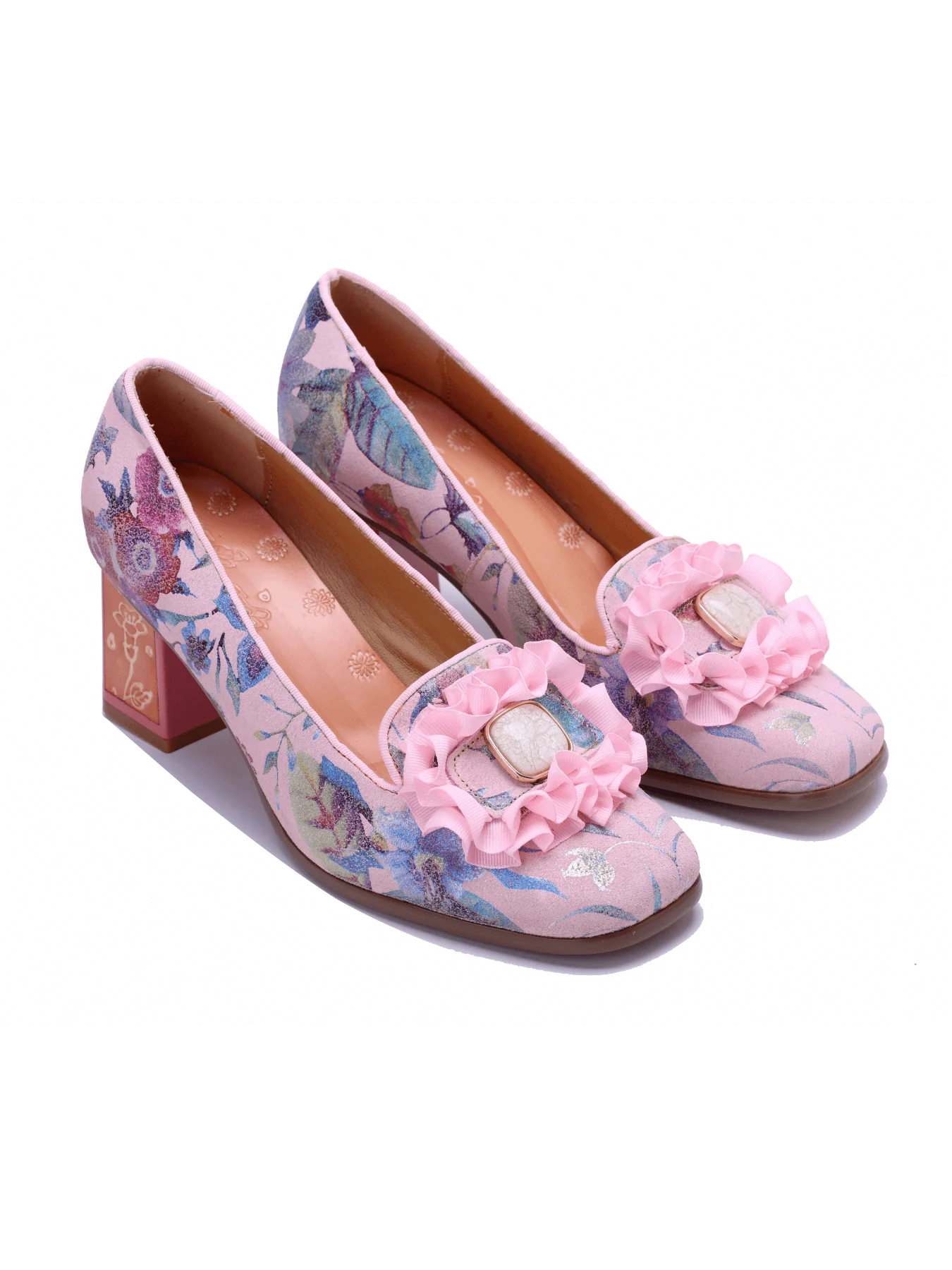Soffia | Marney Floral Printed Leather Pump - Image 2