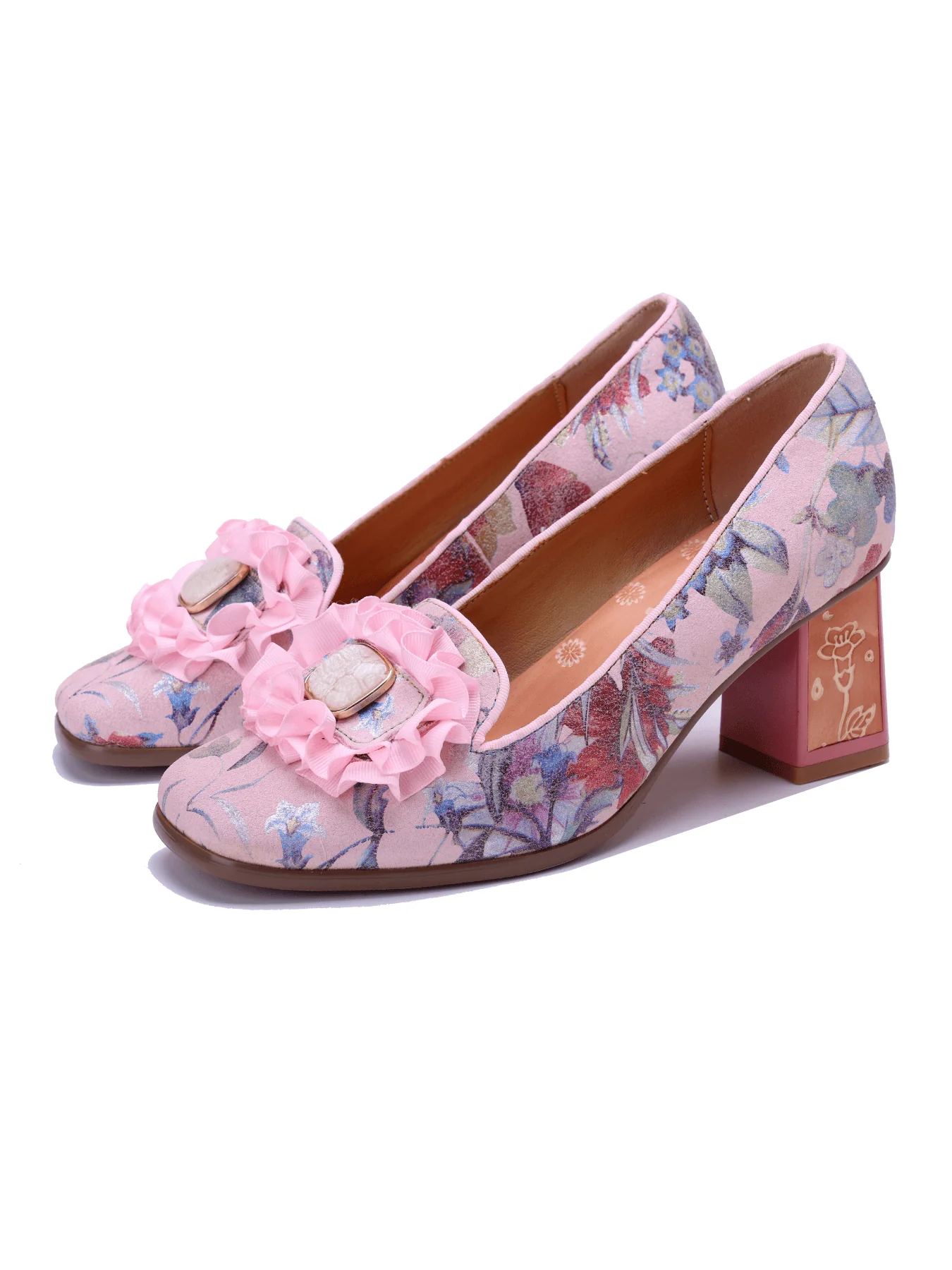 Soffia | Marney Floral Printed Leather Pump - Image 5