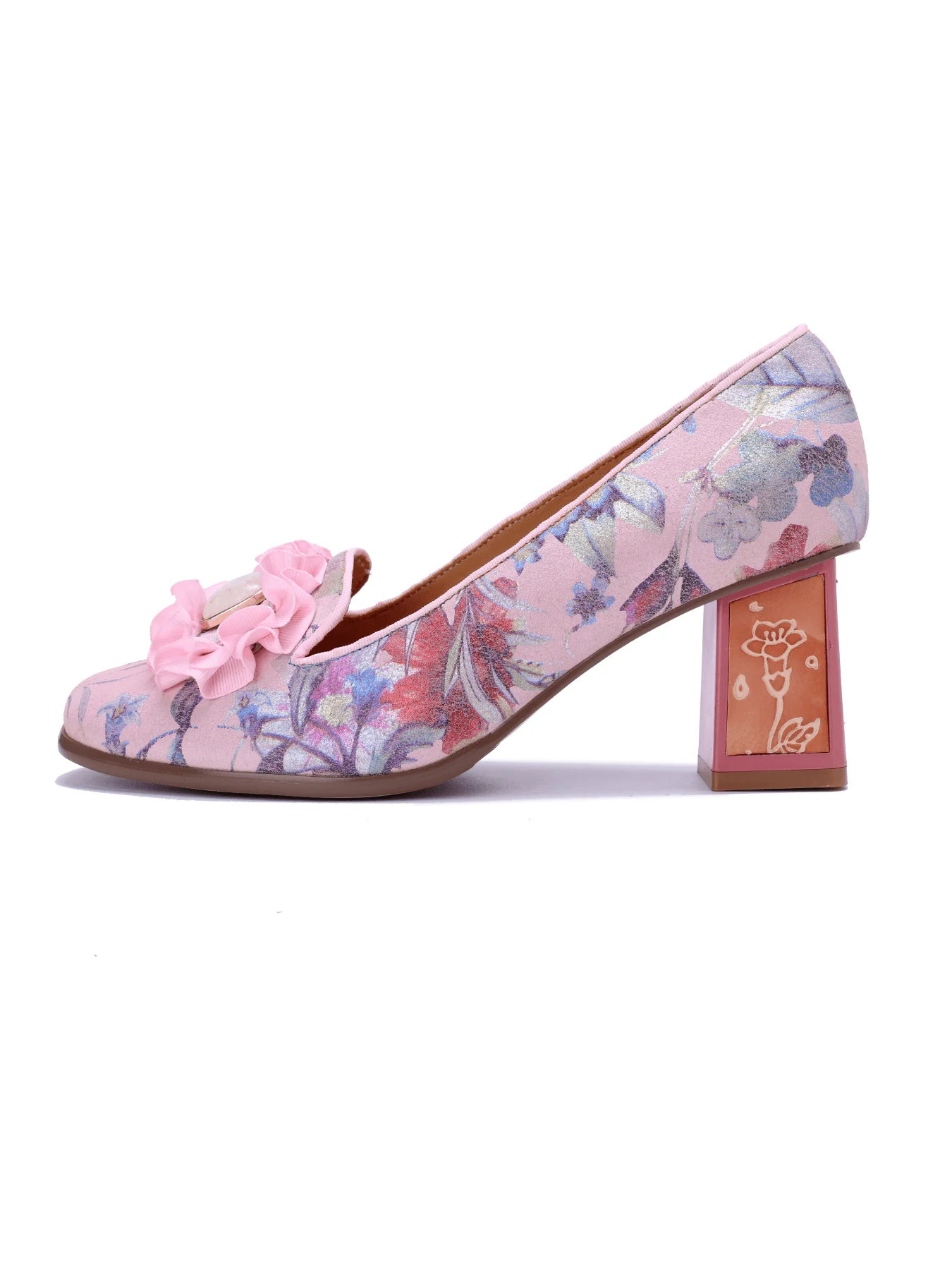 Soffia | Marney Floral Printed Leather Pump - Image 8