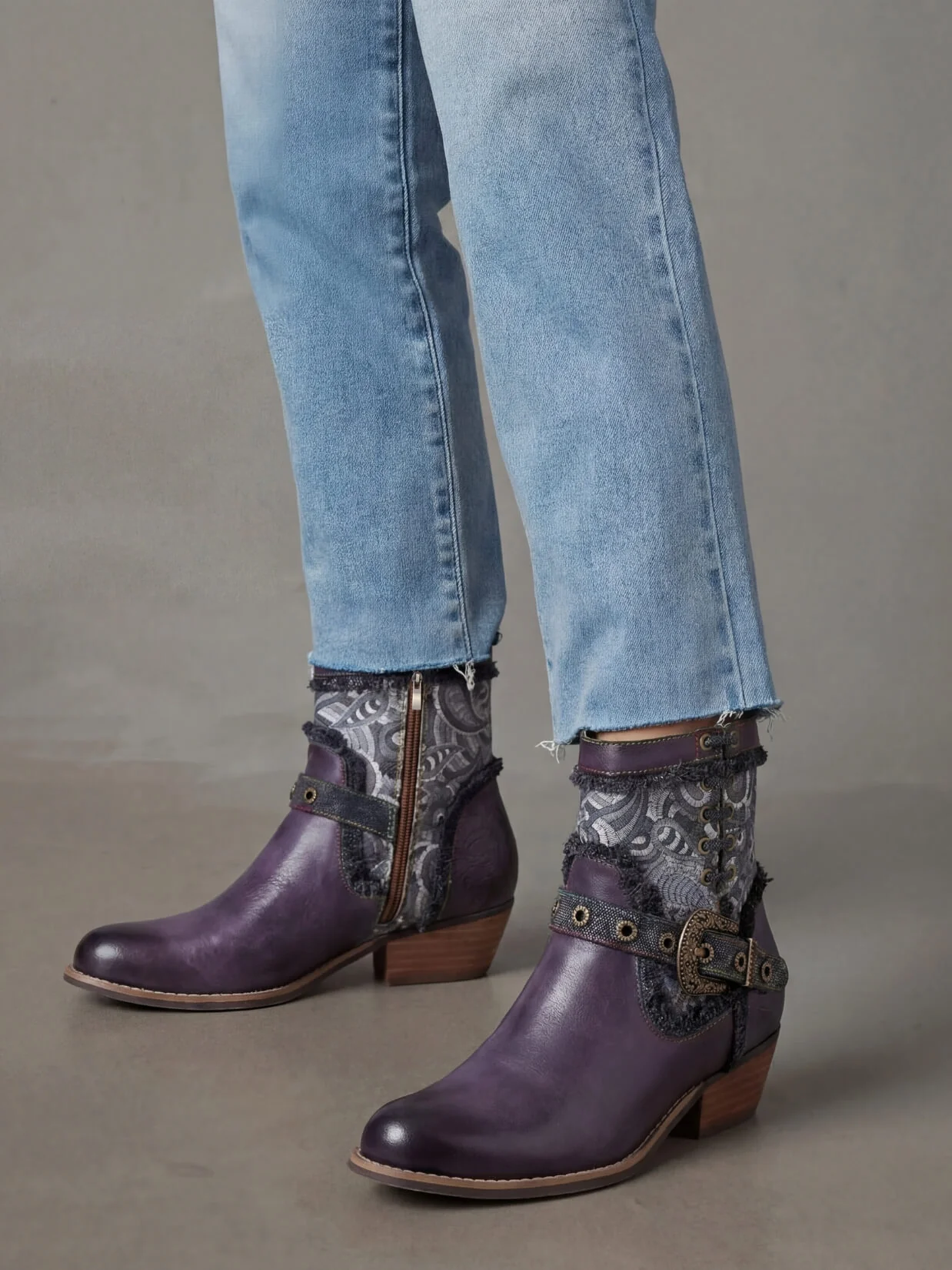 Soffia | Moment In Time Paisley Leather Western Boots - Image 2