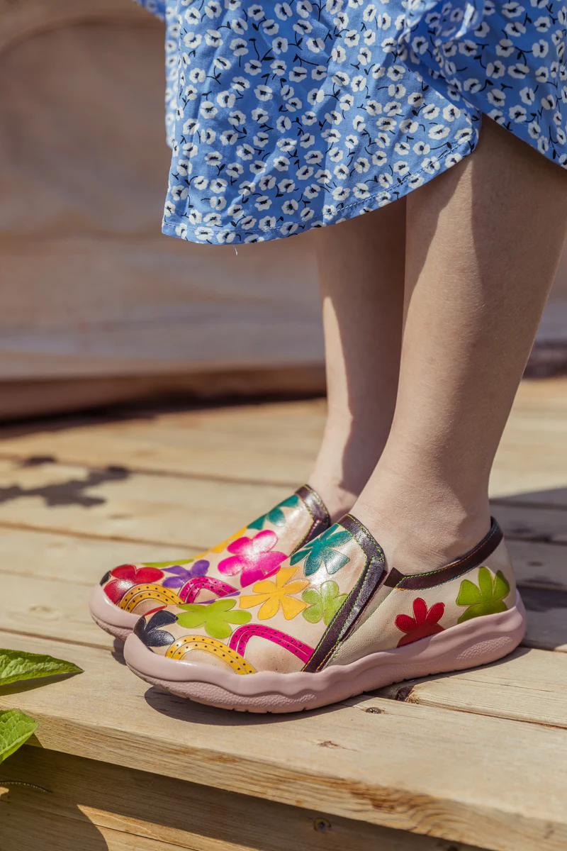 SOFFIA | MULTI BLOSSOM LEATHER LOAFER - Image 2