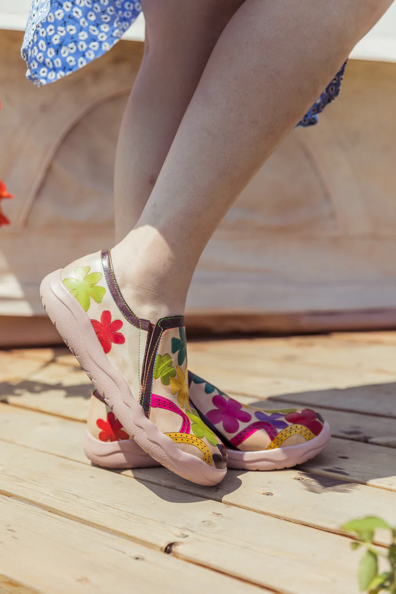 SOFFIA | MULTI BLOSSOM LEATHER LOAFER - Image 3