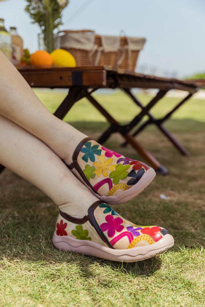 SOFFIA | MULTI BLOSSOM LEATHER LOAFER - Image 4