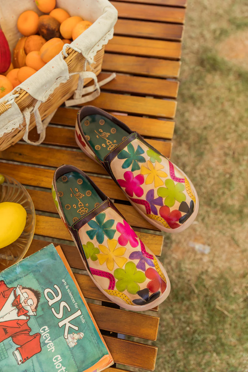 SOFFIA | MULTI BLOSSOM LEATHER LOAFER - Image 6