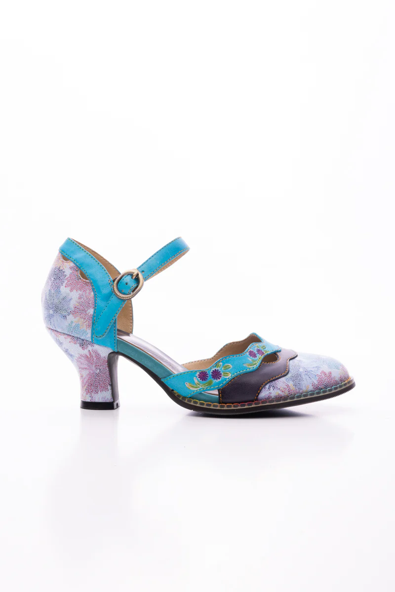 SOFFIA | NAYA FLORAL LEATHER PUMP - Image 11