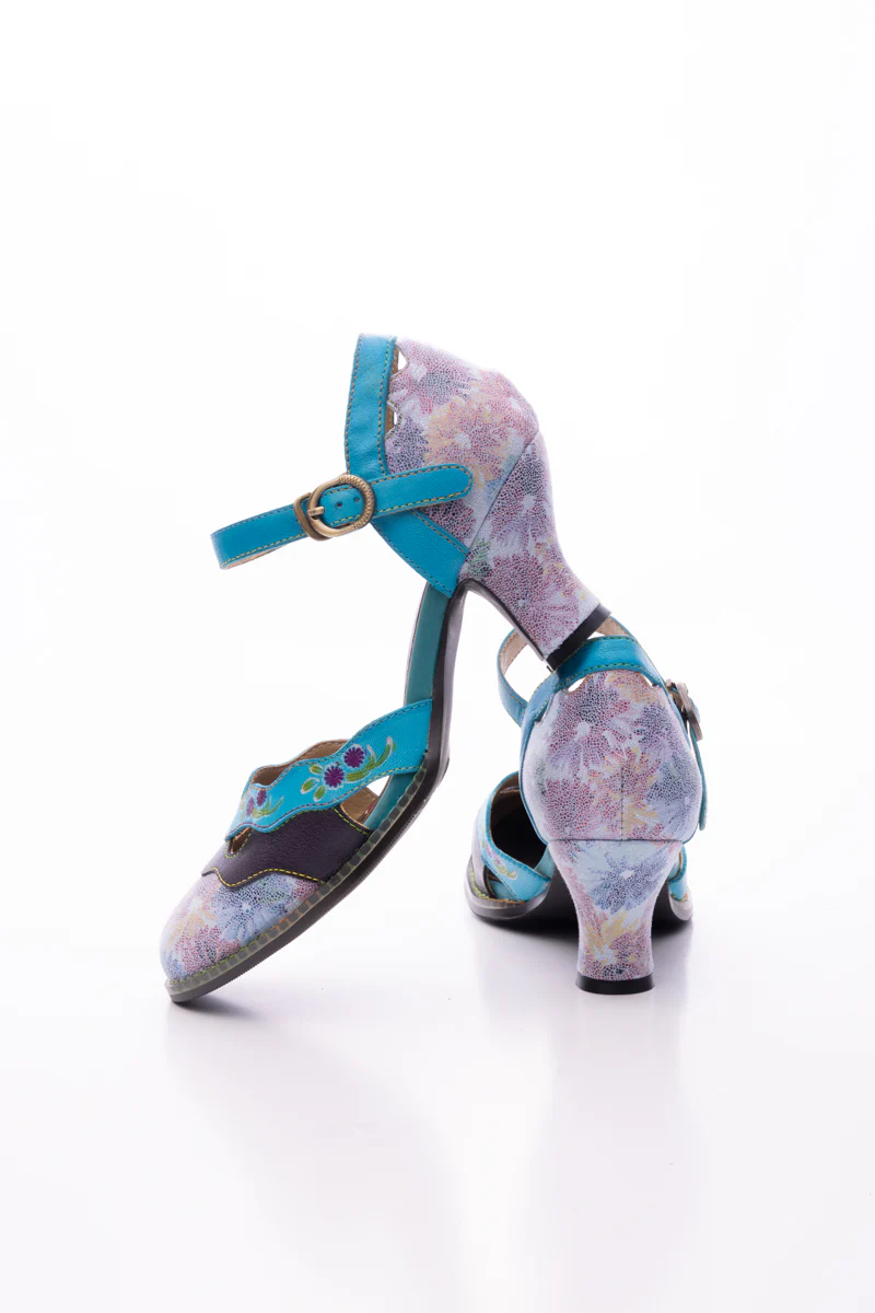 SOFFIA | NAYA FLORAL LEATHER PUMP - Image 12
