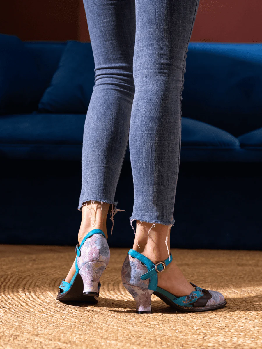 SOFFIA | NAYA FLORAL LEATHER PUMP - Image 8