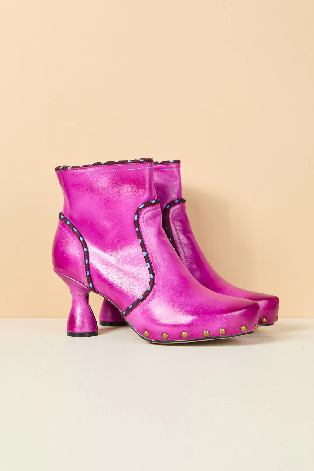 Soffia | Paris Skies Leather Ankle Boots - Image 10