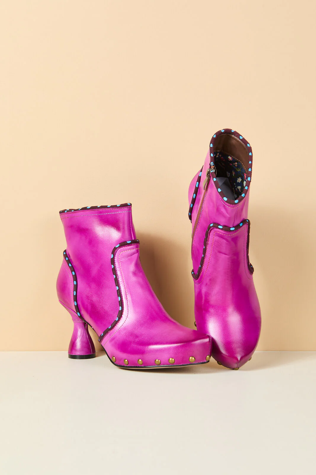 Soffia | Paris Skies Leather Ankle Boots - Image 11