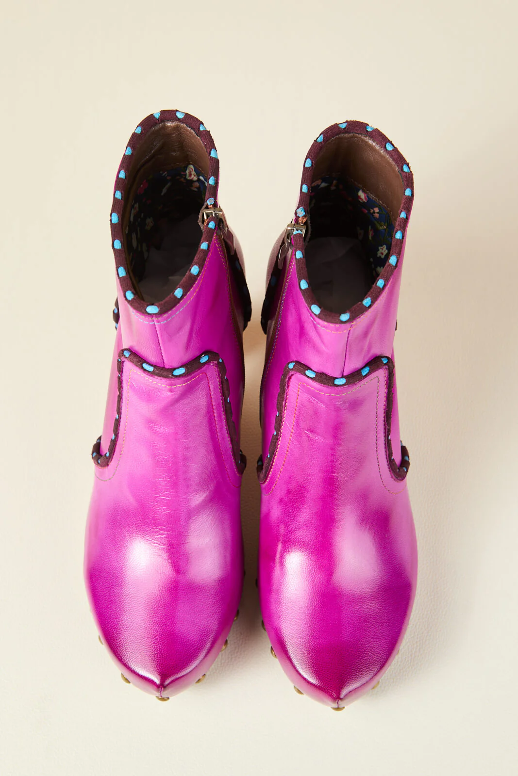 Soffia | Paris Skies Leather Ankle Boots - Image 14