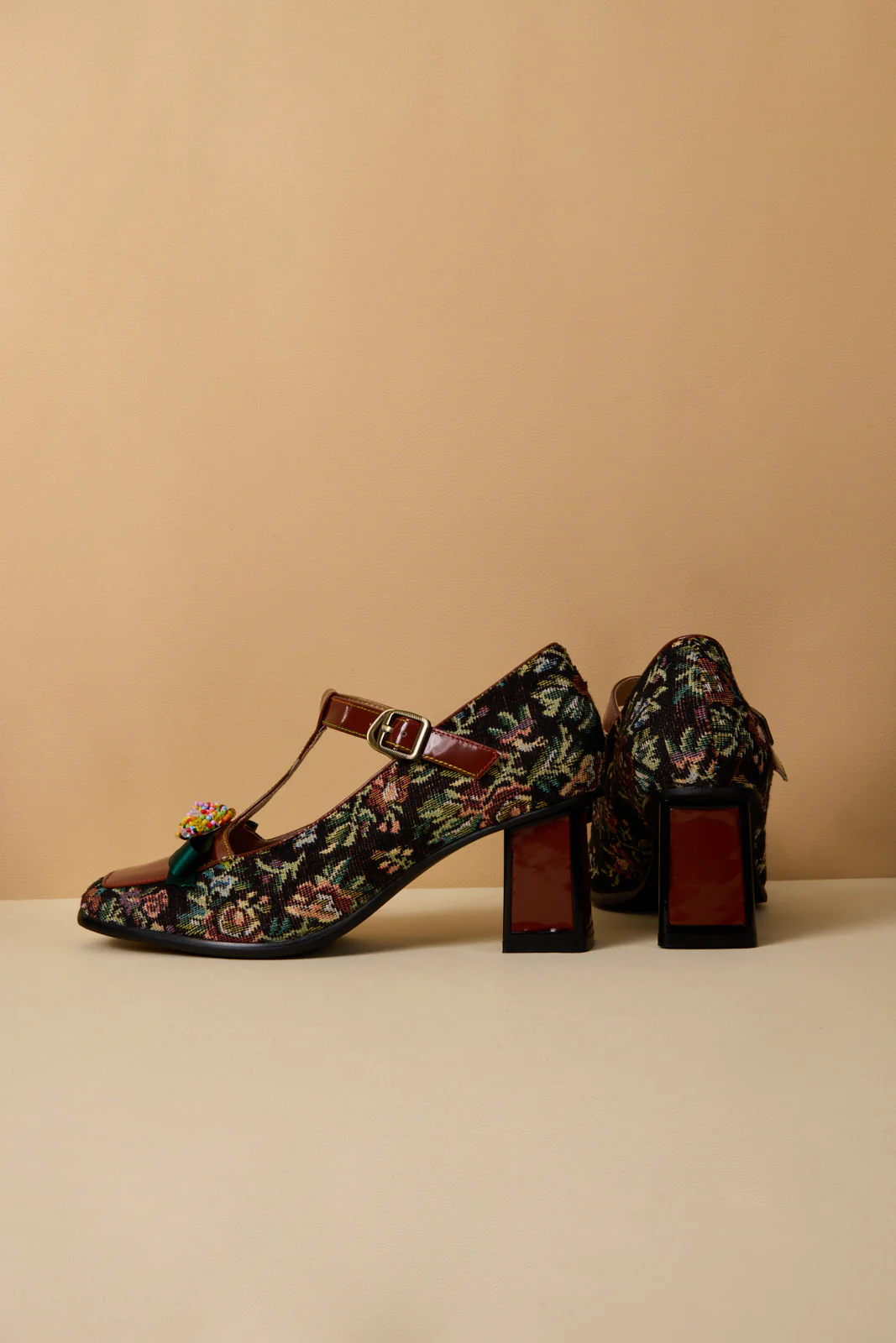 Soffia | Reese Sprinkle Applique T-Strap Pump - Image 11