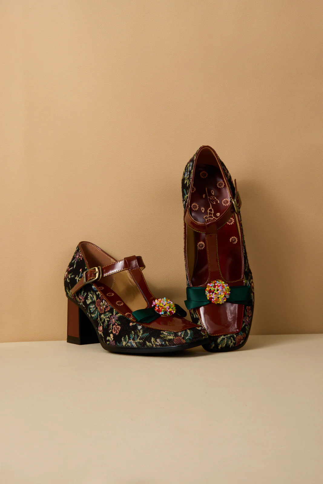 Soffia | Reese Sprinkle Applique T-Strap Pump - Image 8