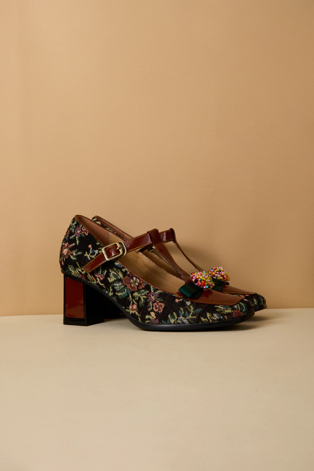 Soffia | Reese Sprinkle Applique T-Strap Pump - Image 9